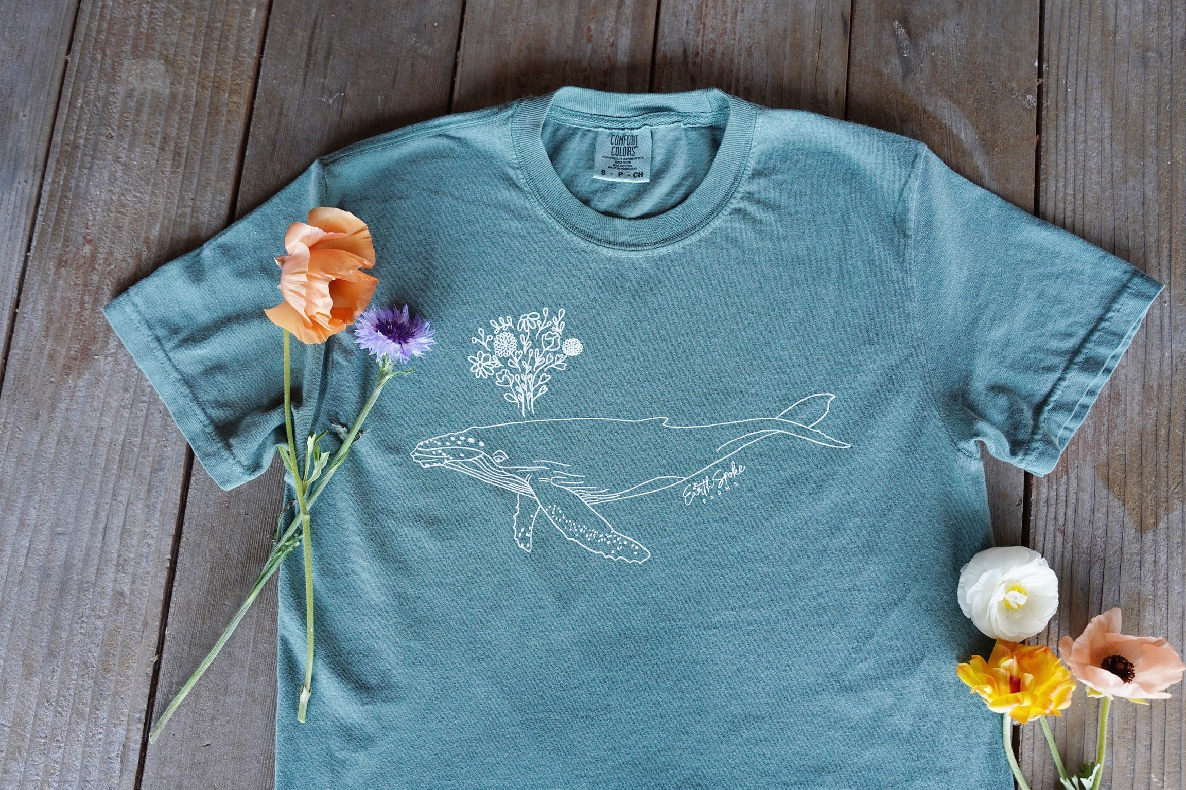 Mendocino Whale Comfort Colors T-Shirt
