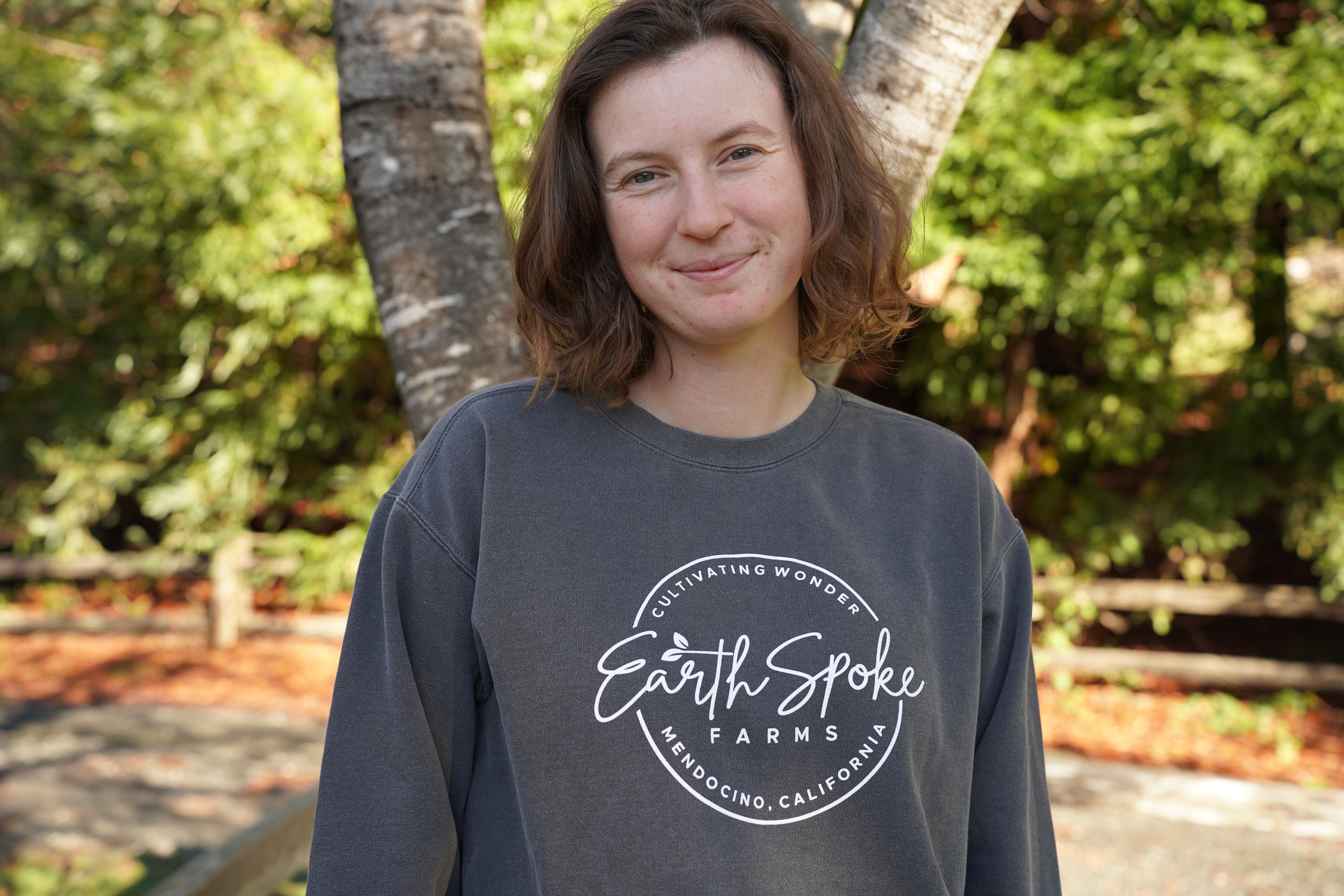 EarthSpoke Logo Comfort Colors Crewneck Sweatshirt