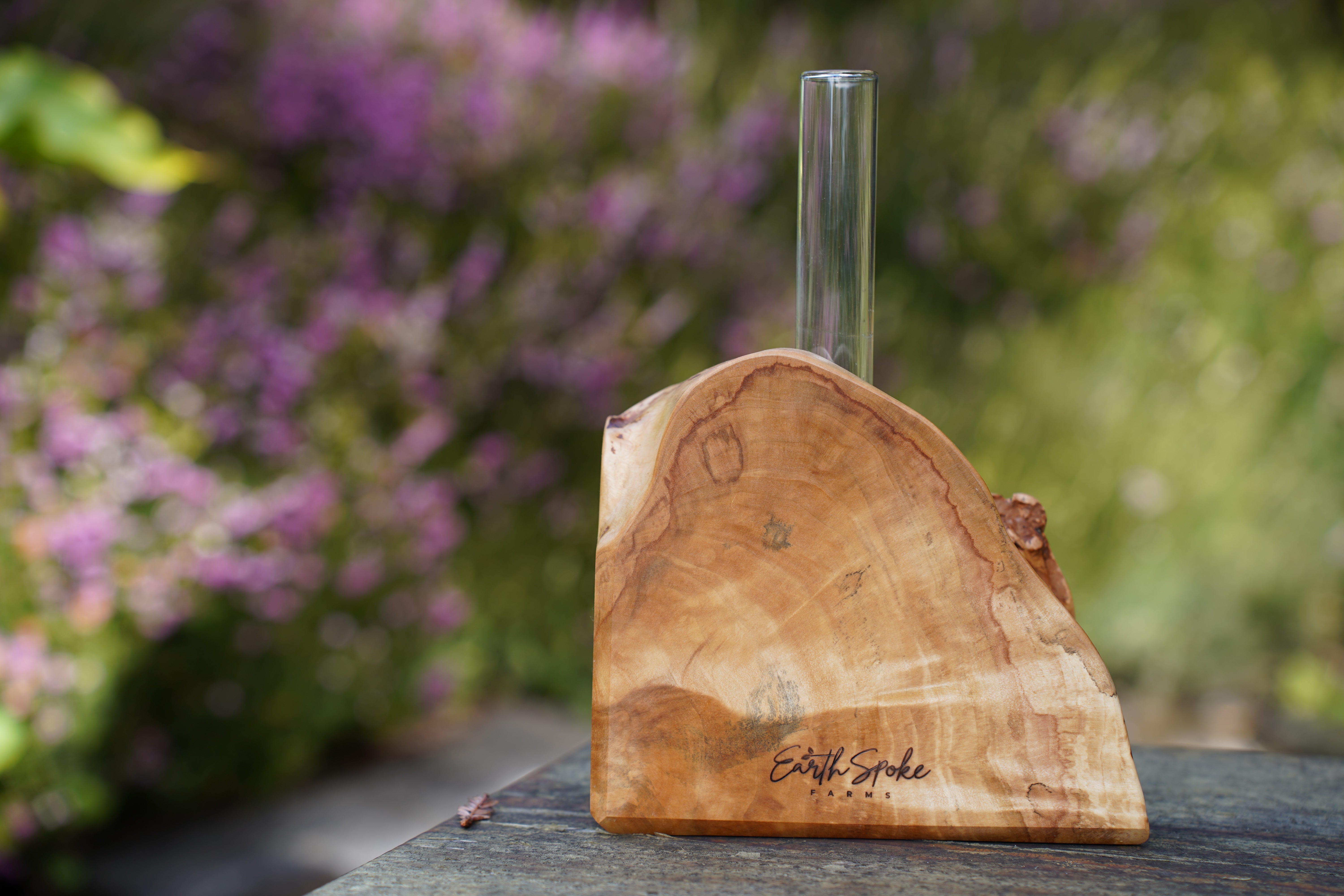 Handcrafted Wooden Flower Vase