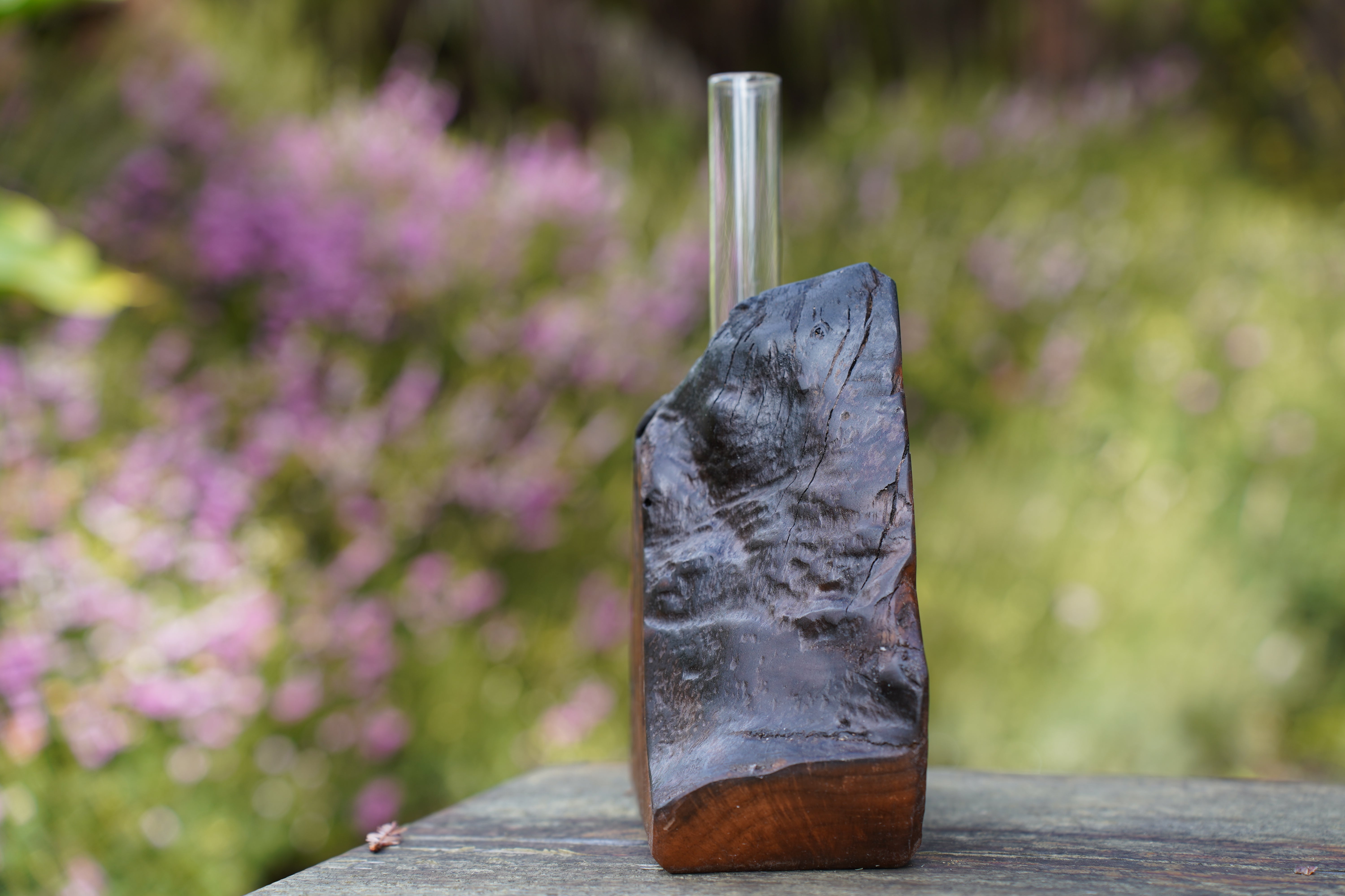 Handcrafted Wooden Flower Vase